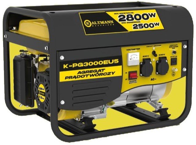 Генератор бензиновий KALTMANN 1 фаза (230В), 2,5кВт, (K-PG3000EU5)